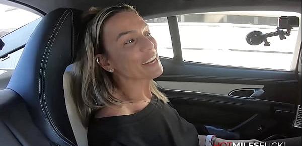  44 Year Old Milf Karla Fucked In A Car Then Gets A Threeway Fucking And Squirts